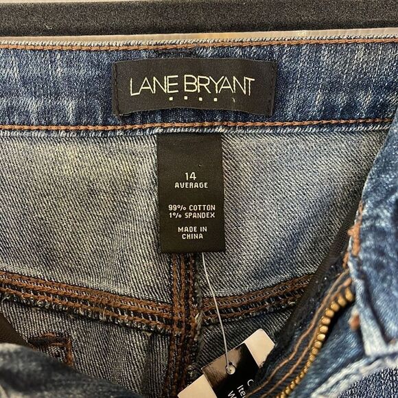 Lane Bryant Women Jeans 14 Straight Leg Classic Stretch Denim Average Length NWT - Picture 4 of 6